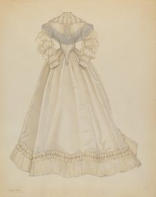 Wedding Dress, c. 1937. Creator: Nancy Crimi