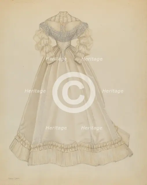 Wedding Dress, c. 1937. Creator: Nancy Crimi.