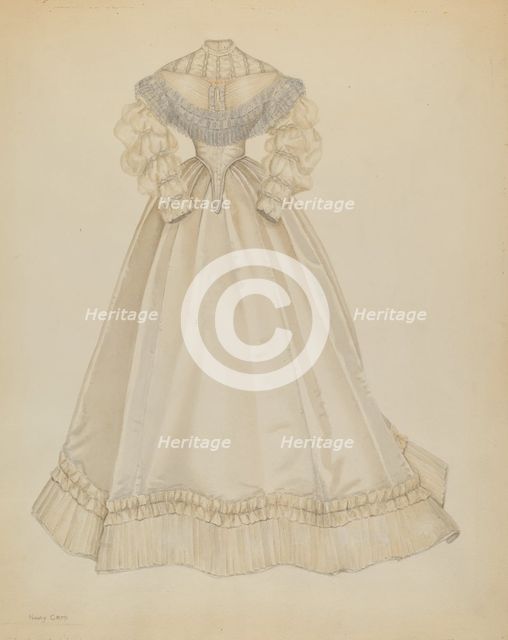 Wedding Dress, c. 1937. Creator: Nancy Crimi.