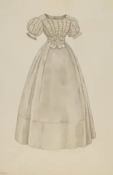 Wedding Dress, c. 1938. Creator: Catherine Fowler