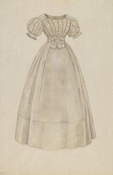 Wedding Dress, c. 1938. Creator: Catherine Fowler