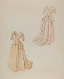 Wedding Dress, c. 1938. Creator: Hans Mangelsdorf