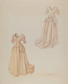 Wedding Dress, c. 1938. Creator: Hans Mangelsdorf