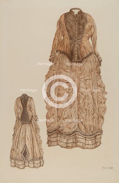 Wedding Dress, c. 1941. Creator: Max Unger.