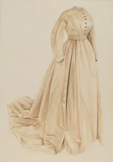Wedding Gown, c. 1938. Creator: Lucien Verbeke