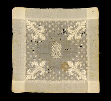 Wedding handkerchief, American, 1855. Creator: Unknown
