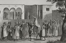 Wedding march to Mount Lebanon, 1840. Creator: Charles Nicolas Ransonnette
