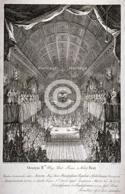 Wedding of Anne, Princess Royal, and William IV of Orange, St James's Palace, London, 1733.     Artist: Jacques Rigaud