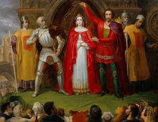 Wedding of King Alfred the Great of England, 1835. Creator: Sigmund Ferdinand von Perger