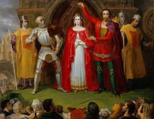 Wedding of King Alfred the Great of England, 1835. Creator: Sigmund Ferdinand von Perger