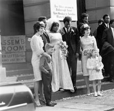 Wedding party, Camden, London, 1969. Creator: Henry Grant