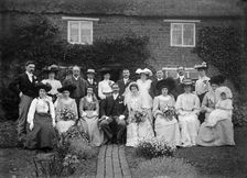 Wedding party, Hellidon, Northamptonshire, c1896-c1920. Artist: Alfred Newton & Sons
