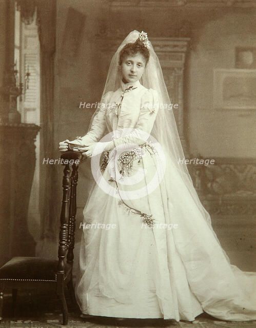 Wedding portrait, 1880s. Artist: Unknown