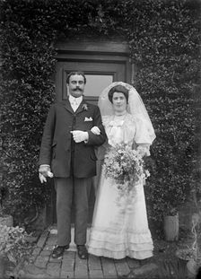 Wedding portrait, Hellidon, Northamptonshire, c1896-c1920. Artist: A Newton
