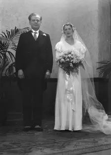 Wedding, possibly of an Elizabeth Duncan dancer, between 1911 and 1942. Creator: Arnold Genthe