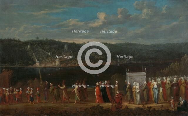 Wedding procession on the Bosphorus, c.1720-c.1737. Creator: Jean Baptiste Vanmour.