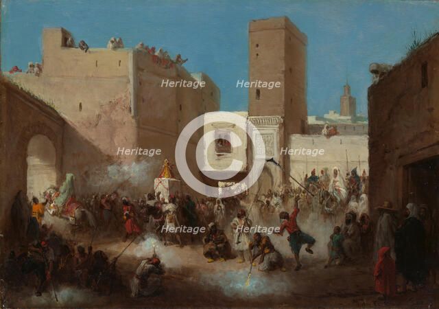 Wedding Procession. Creator: Victor Eeckhout.