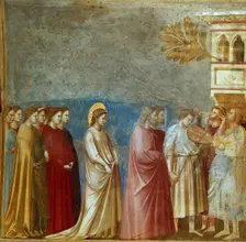Wedding Procession (From the cycles of The Life of the Blessed Virgin Mary), 1304-1306. Creator: Giotto di Bondone (1266-1377)