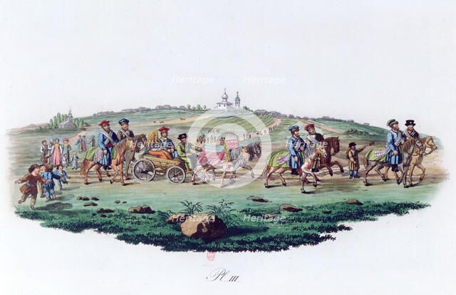 'Wedding Procession', Russia, 1820. Artist: Unknown