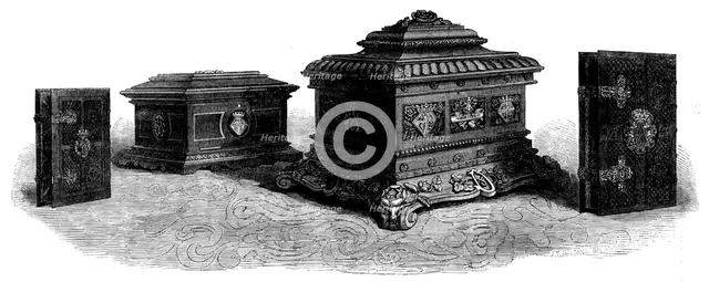 Wedding presents to Her Royal Highness Princess Alice..., 1862. Creator: Unknown.