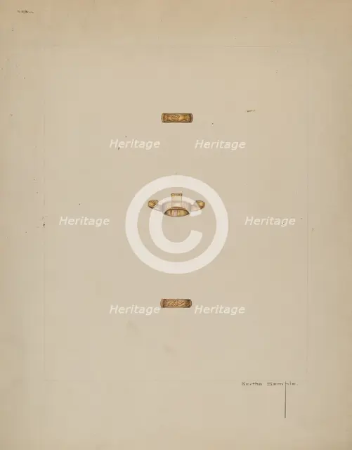 Wedding Ring, c. 1937. Creator: Bertha Semple.