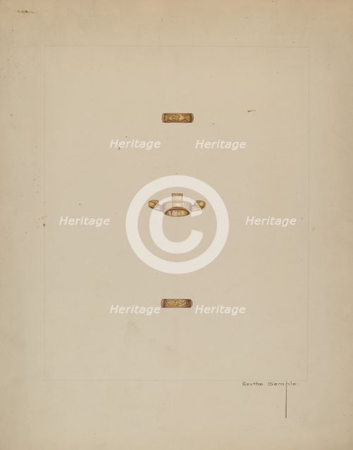 Wedding Ring, c. 1937. Creator: Bertha Semple.