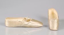 Wedding shoes, French, 1840-49. Creator: Este