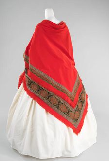 Wedding shawl, American, 1866. Creator: Unknown