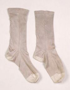 Wedding socks, American, 1851. Creator: Unknown
