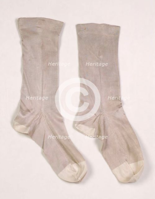 Wedding socks, American, 1851. Creator: Unknown.