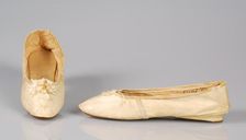 Wedding slippers, American, 1810-19. Creator: Unknown