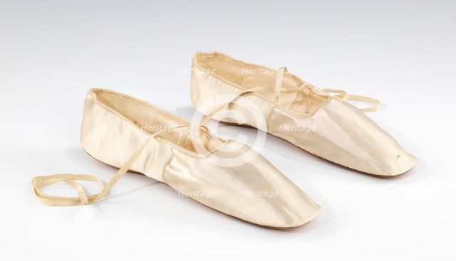 Wedding slippers, American, 1844. Creator: C. Middleton.
