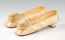 Wedding slippers, American, 1864. Creator: Unknown
