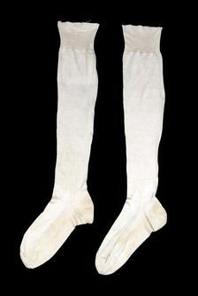 Wedding stockings, American, 1831. Creator: Unknown