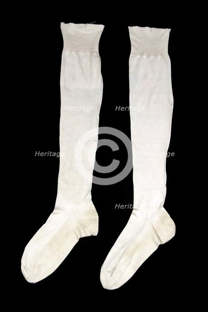 Wedding stockings, American, 1831. Creator: Unknown.