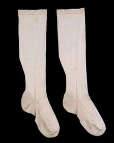 Wedding stockings, American, ca. 1843. Creator: Unknown