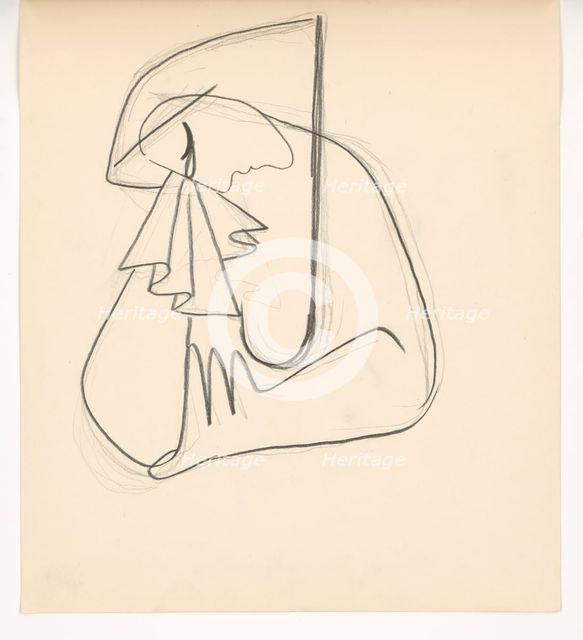 Weeping woman, 1938. Creator: Mikulas Galanda.