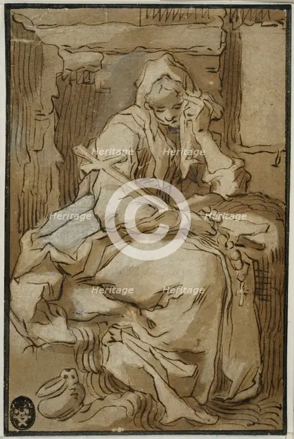 Weeping penitent. Creator: Abraham Bloemaert.