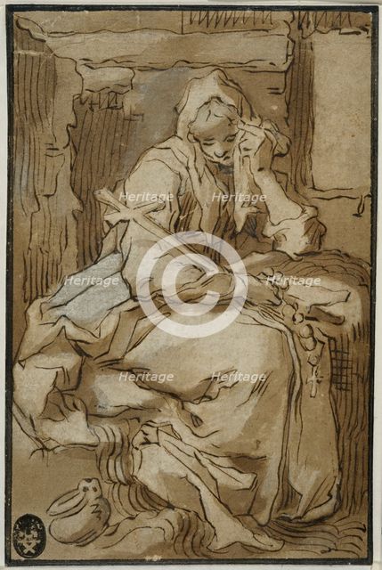 Weeping penitent. Creator: Abraham Bloemaert.