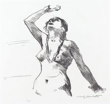 Weiblicher Akt in Abwehr (Female Nude Defending Herself), 1913. Creator: Lovis Corinth