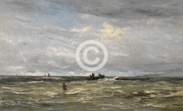 Weigh Anchor, c1860-1910. Creator: Hendrik Willem Mesdag.