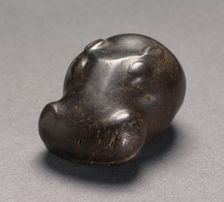 Weight in the Form of a Hippopotamus Head, c. 1540-1296 BC. Creator: Unknown