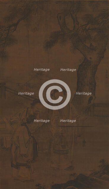 Weighing Books, early 16th century. Creator: Xu Guo.