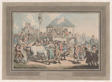 Weighing, January 1, 1799., January 1, 1799. Creator: Thomas Rowlandson