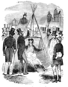 Weighing on the ground, 1844. Creator: Unknown