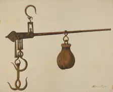 Weighing Scale, c. 1938. Creator: Richard Taylor