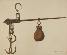 Weighing Scale, c. 1938. Creator: Richard Taylor