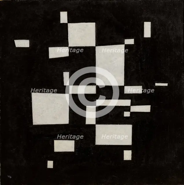 Weiss auf Schwarz (White on Black) , 1930.