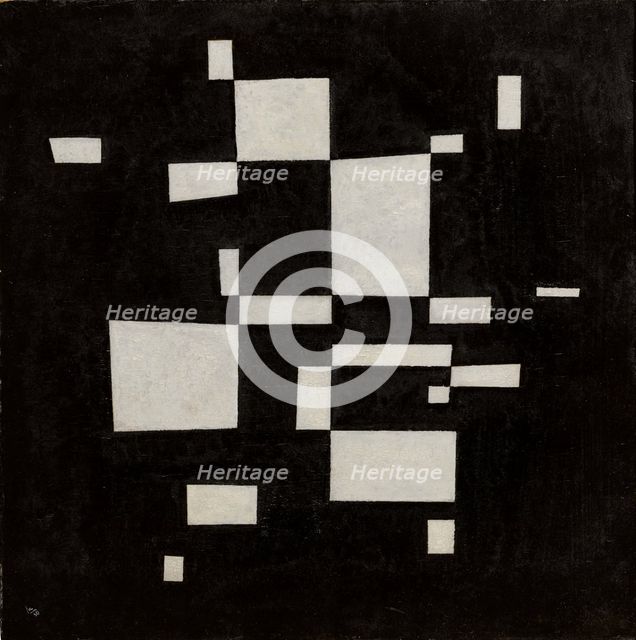Weiss auf Schwarz (White on Black) , 1930.