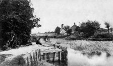 Weir and lock keeper's house, St John's Lock, Lechlade, Gloucestershire, c1860-c1887. Artist: Henry Taunt